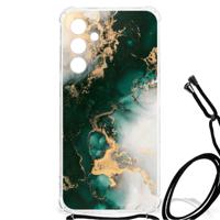 Anti-Shock Hoesje voor Samsung Galaxy A55 Marmer Groen