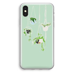 Hang In There: iPhone X Transparant Hoesje