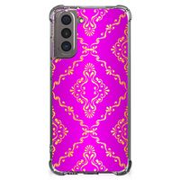 Anti Shock Case Samsung Galaxy S21 Barok Roze - thumbnail