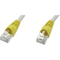 Telegärtner RJ45 (cross) Netwerkkabel Aansluitkabel CAT 6A S/FTP 7.50 m Grijs Vlambestendig, Snagless - thumbnail