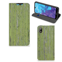 Huawei Y5 (2019) Book Wallet Case Green Wood - thumbnail