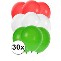 30x Ballonnen in Hongaarse kleuren - thumbnail