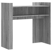vidaXL Wandtafel 100x35x90 cm bewerkt hout grijs sonoma eikenkleurig, bijzettafel, hoge tafel, woonkamertafel, console tafel, tafeltje, gangkastje