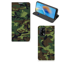 OPPO A74 4G Hoesje met Magneet Army Dark