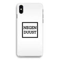 Negenduust vierkant: iPhone X Volledig Geprint Hoesje - thumbnail