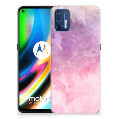 Hoesje maken Motorola Moto G9 Plus Pink Purple Paint Hoesje maken Motorola Moto G9 Plus Pink Purple Paint