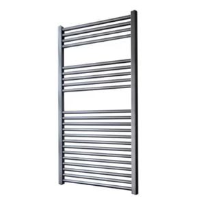 Radiator Sanicare Snode Met Wifi 111,8 x 45 cm Gunmetal Met Thermostaat Zwart Sanicare