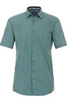 Redmond Casual Regular Fit Overhemd Korte mouw blauw/groen