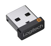 Logitech Unifying USB dongle, 2.4 GHz Draadloze technologie, USB plug&play, te gebruiken met alle Logitech apparaten zoals Draadloze muizen en toetsenborden, PC/Mac/Laptop - Zwart