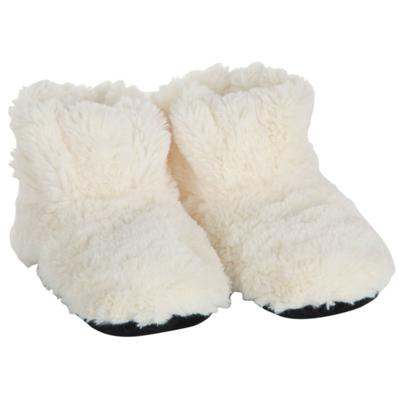 Creme warmte pantoffels/sloffen voor dames Creme warmte pantoffels/sloffen voor dames