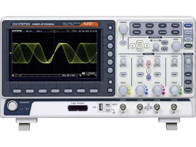 GW Instek MSO-2074EA Digitale oscilloscoop 70 MHz 1 GSa/s 10 Mpts 8 Bit Digitaal geheugen (DSO), Mixed-signal (MSO), Logic-analyser, Functiegenerator