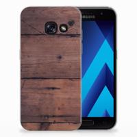 Samsung Galaxy A3 2017 Bumper Hoesje Old Wood