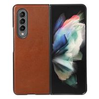 Elegante Samsung Galaxy Z Fold4 Leren Case - Bruin - thumbnail