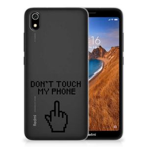 Xiaomi Redmi 7A Silicone-hoesje Finger Don't Touch My Phone