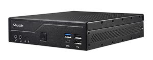 Shuttle Slim PC DH610 , S1700, 1x HDMI, 2x DP , 1x 2.5" , 2x M.2, 2x LAN (Intel 1G + 2.5G), 2x COM, 24/7 permanent gebruik, incl. VESA