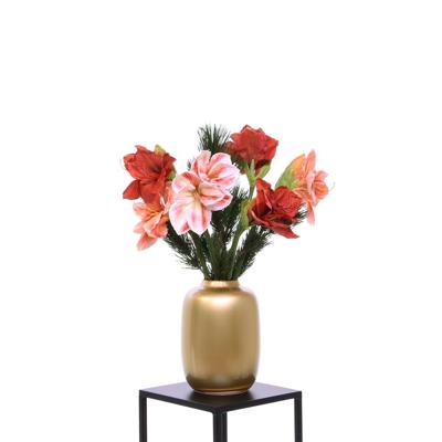 Handgebonden Kunstboeket Amaryllis Christmas