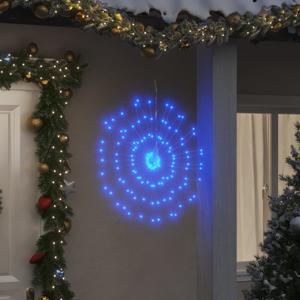 VidaXL Kerstverlichting vuurwerk 4 st 140 LED&apos;s 17 cm blauw