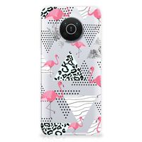 Nokia X10 | X20 TPU Hoesje Flamingo Triangle - thumbnail