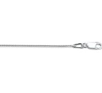 Ketting Slangschakel rond zilver 1,2 mm x 42 cm