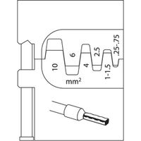 Gedore 8140-06 1830600 Krimpinzetstuk Adereindhulzen 0.25 tot 10 mm² - thumbnail