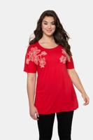 Ulla Popken Shirt, oversized, korte mouwen - Grote Maten