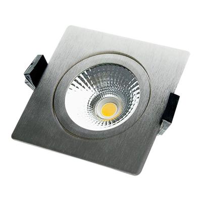 LED Spot Lage inbouwhoogte Vierkant IP54 10W 2700K Zilver | Dimbaar - Zeer Warm Wit LED Spot Lage inbouwhoogte Vierkant IP54 10W 2700K Zilver | Dimbaar - Zeer Warm Wit