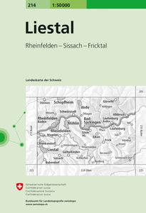 Wandelkaart - Topografische kaart 214 Liestal | Swisstopo