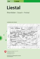 Wandelkaart - Topografische kaart 214 Liestal | Swisstopo - thumbnail