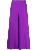 Valentino Garavani pantalon évasé à taille haute - Violet