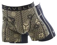 Cavello boxershorts 2-pack mystic flower print / all black