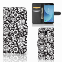 Samsung Galaxy J5 2017 Hoesje Black Flowers