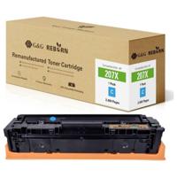 G&G Toner vervangt HP 207X Compatibel Cyaan 2450 bladzijden Reborn remanufactured 21286 - thumbnail