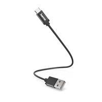 Hama Data-/oplaadkabel USB Type C, 0,2 m, zwart