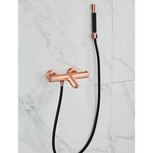 Opbouw Badkraan BWS Copper Pro Thermostatisch met Handdouche Geborsteld Koper