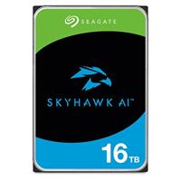 Seagate SkyHawk AI, interne harde schijf 16 TB, HDD, video-opname tot 64 camera's, 3,5 inch, 256 MB cache, SATA 6 GB/S, zilver, incl. 3 jaar rescue-service, modelnr.: ST16000VE00