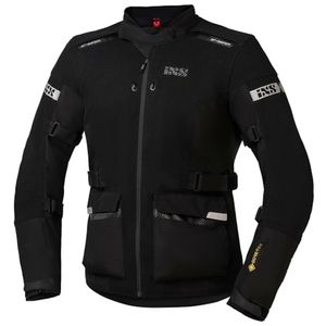 IXS Tour Jacket Horizon-GTX, Gore-Tex® motorjas heren, Zwart lang