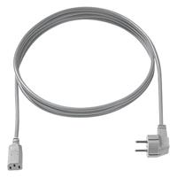 Bachmann 351.984 voedingskabel H05VV-F 3G0.75 2,0 m grijs 30/35 C13,