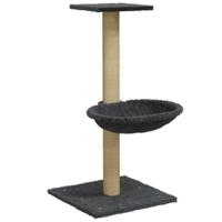 Bussandri Exclusive - Kattenmeubel met sisal krabpaal 74 cm donkergrijs