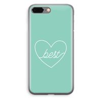 Best heart pastel: iPhone 8 Plus Transparant Hoesje