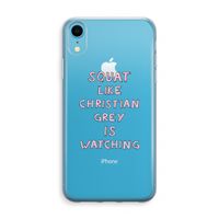 Christian Grey: iPhone XR Transparant Hoesje