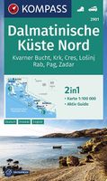 Wandelkaart 2901 Dalmatinische Küste Nord | Kompass - thumbnail