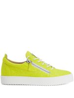 Giuseppe Zanotti baskets Frankie à pailettes - Jaune