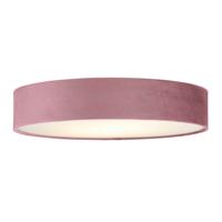 Searchlight Plafondlamp Drum Pleat 50cm velvet roze 23298-3PI - thumbnail