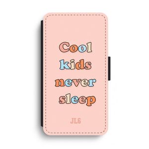 Cool Kids Never Sleep: iPhone XS Max Flip Hoesje