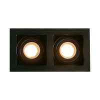 Outlight Inbouwspot Grid 2 zwart 510504