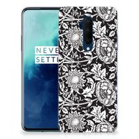 OnePlus 7T Pro TPU Case Black Flowers