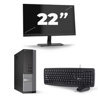 Dell Optiplex 7020 SFF - Intel Core i7-4e Generatie - 16GB RAM - 480GB SSD - Windows 10 + 1x 22 inch Monitor - thumbnail