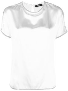 Fabiana Filippi t-shirt à ornements en cristal - Blanc