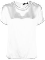 Fabiana Filippi t-shirt à ornements en cristal - Blanc