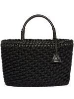 Alanui grand sac cabas Icon en raphia - Noir